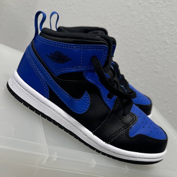 Nike Jordans - Kids Black and Blue Sneakers - Picture 4 of 6